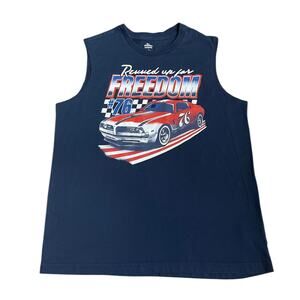 Large Husky (10-12) Celebrate Boys Tshirt Patriotic Tank Top Sleeveless Tshirt